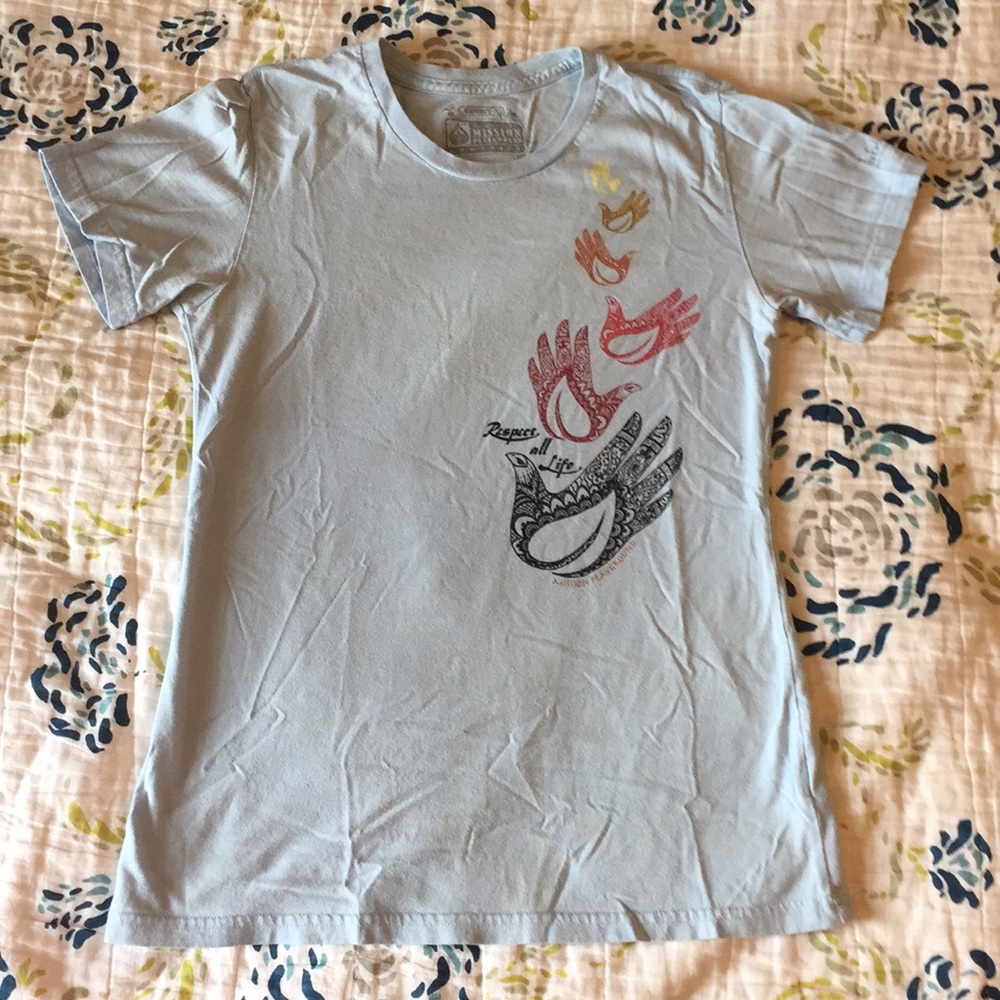 Mission Playground Organic Light Blue T-shirt (S)